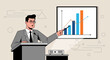 © KARIMA - Business Presentation: An Illustrated Depiction Of Financial Growth And Market Analysis