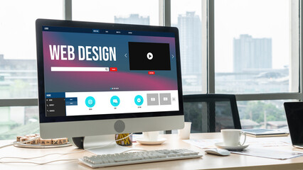 Website design software provide modish template for online retail business and e-commerce