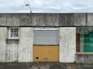 Textures and windows in a Weathered Building