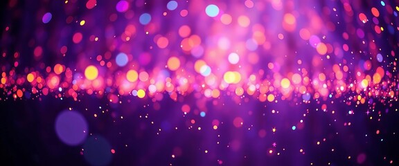 Wall Mural - Shimmering, iridescent glitter particles suspended in darkness,  shine,  festive