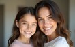 © liang - A woman and a child are smiling at the camera. High quality