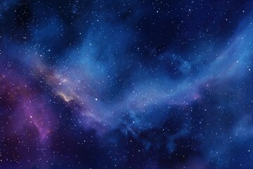 Wall Mural - Stunning nebula and vibrant stars illuminate the night sky in a cosmic display of color and wonder, creating a breathtaking view of space