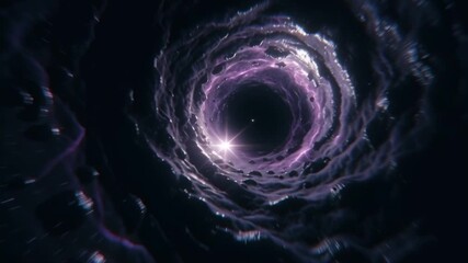 Wall Mural - Abstract Space Tunnel Wormhole Galaxy Cosmic Journey Time Travel