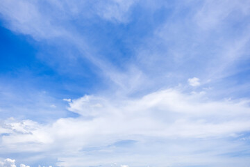 Wall Mural - clear blue sky background,clouds with background, blue sky background with tiny clouds. white fluffy