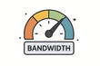 © Fora - Colorful bandwidth gauge illustration with speedometer design