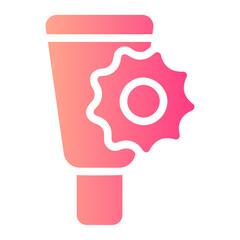 Wall Mural - sunscreen gradient icon