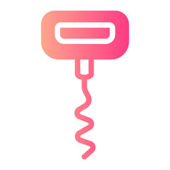 Wall Mural - corkscrew gradient icon