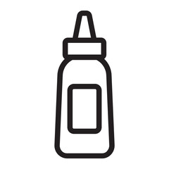 Wall Mural - sauce line icon