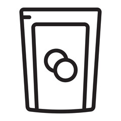 Wall Mural - snacks line icon
