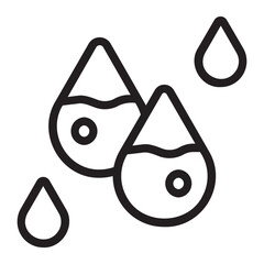 Wall Mural - water line icon