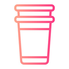 Wall Mural - cup gradient icon