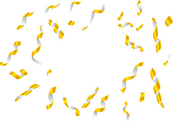 Wall Mural - abstract gold serpentine party confetti