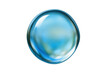© PNG Kingdom  - Blue water drop or bubble with reflecting light, symbolizing purity, freshness, nature or liquid splash, transparent background