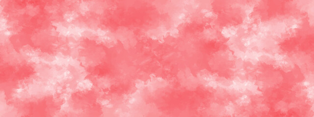 Wall Mural - Abstract red watercolor background. Aquarelle painted grunge red and white background design. Hand drawn illustration.