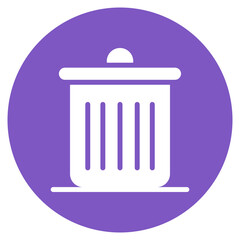 Wall Mural - Dustbin icon vector image. Can be used for House Cleaning.