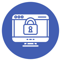 Wall Mural - Website Locked icon vector image. Can be used for Shopping and Ecommerce.
