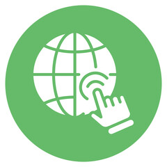 Wall Mural - Global Settings icon vector image. Can be used for Seo and Web.