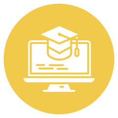 Wall Mural - Online Education icon vector image. Can be used for Online Education.