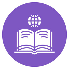 Wall Mural - Online Book icon vector image. Can be used for Online Education.