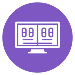 Wall Mural - Online Scoreboard icon vector image. Can be used for Rugby.