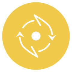 Wall Mural - Rotation icon vector image. Can be used for Volleyball.