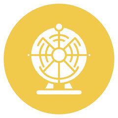Wall Mural - Lottery Wheel icon vector image. Can be used for Casino.