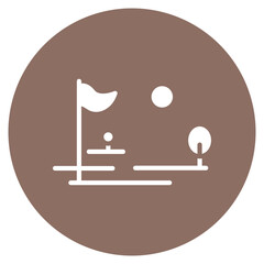 Wall Mural - Golf icon vector image. Can be used for Casino.