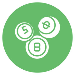 Wall Mural - Lottery Balls icon vector image. Can be used for Casino.