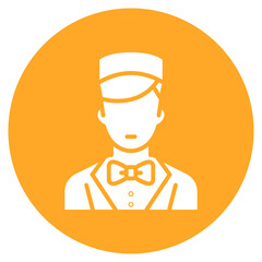 Wall Mural - Male Croupier icon vector image. Can be used for Casino.