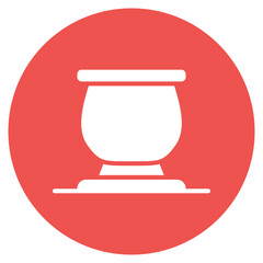 Wall Mural - Crucible icon vector image. Can be used for Mettalurgy.