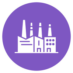 Wall Mural - Factory icon vector image. Can be used for Mettalurgy.