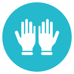 Wall Mural - Gloves icon vector image. Can be used for Mettalurgy.