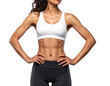 © vector design  - young woman doing fitness exercise