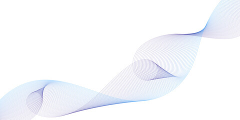Canvas Print - Modern abstract flowing lines background for technology, science, or professional presentation