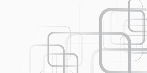 Wall Mural - Gradient white monochrome background vector design white abstract concept natural line