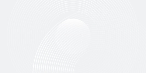 Wall Mural - White illustrations geometric abstract background overlap layer on bright circle element good