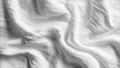 © kelin - Close-up of wrinkled white linen fabric with intricate folds and shadows,