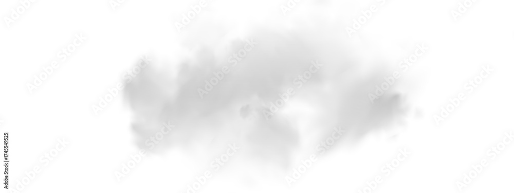 Realistic white cloud or smoke. White fog or smoke on transparent ...