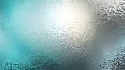 Wall Mural - Textured abstract glass background in shades of blue, silver, and light cream, creating a serene and modern ambiance.