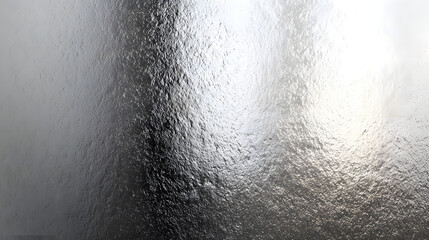 Wall Mural - A close-up of textured metallic surface reflecting light, creating an abstract and dynamic visual effect.