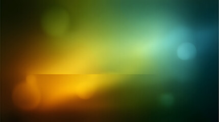 Wall Mural - A vibrant gradient featuring hues of orange, green, and blue, creating a soothing abstract background.
