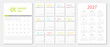 © Strawberry Blossom - Calendar 2026, calendar 2027 week start Sunday corporate design template vector.