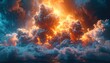 © Kang - Fiery clouds explode over a sea of clouds