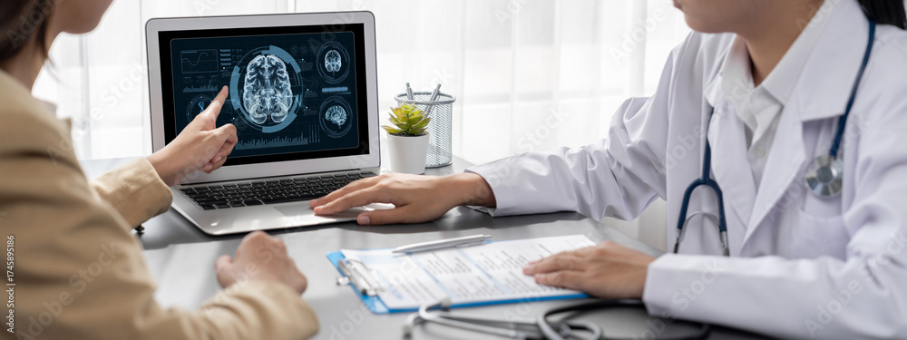 Computer Solve The Medical Problem Medical science technology and futuristic healthcare virtual computer ...