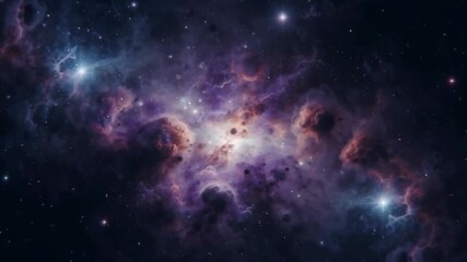Wall Mural - Nebula Galaxy Space Cosmic Cloud, Stars, Universe Background