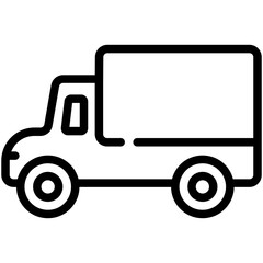 Wall Mural - truck line icon