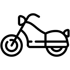Wall Mural - motorcycle line icon