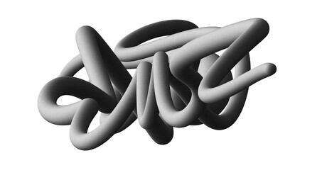 Abstract Long black Tube Shape element