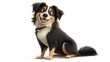 © Imam Soleh - Happy cartoon dog sitting, white background, animation, pet
