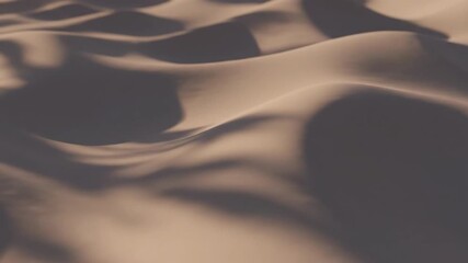 Wall Mural - seamlessly looping abstract light and shadow play across a gently wavy, dune-like surface in muted t